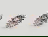 14K Gold CZ Stud Earrings Earrings Weigh 1.2 Grams