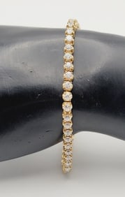 PAJ Vintage Gold Tone Crystal Bracelet** Bracelet Measures 7"