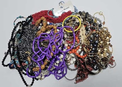 Mystery Jewelry Lot OVER 5 LBS Great for resale, jewelry making and crafts. What will you find?