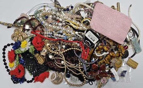 Mystery Jewelry Lot OVER 5 LBS Great for resale, jewelry making and crafts. What will you find?
