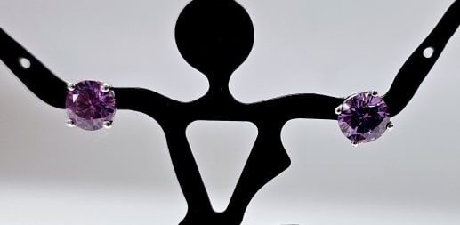 Sterling Silver Zirconia From Swarovski Earrings Earrings weigh 2.3 Grams