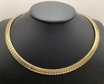 925 Vermeil 16" Choker Necklace Necklace weighs 35.8