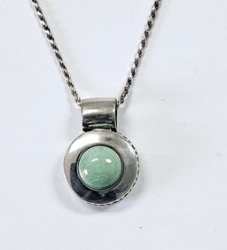 Carolyn Pollack Relios .925 Turquoise Necklace Necklace is 18" & weighs15.3 TGW