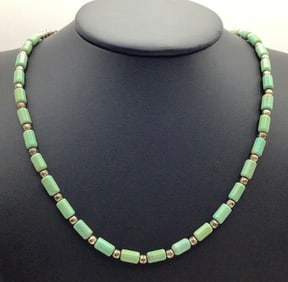 Carolyn Pollack Relios 925 Turquoise Necklace Necklace is 20" & weighs 15.9 Grams