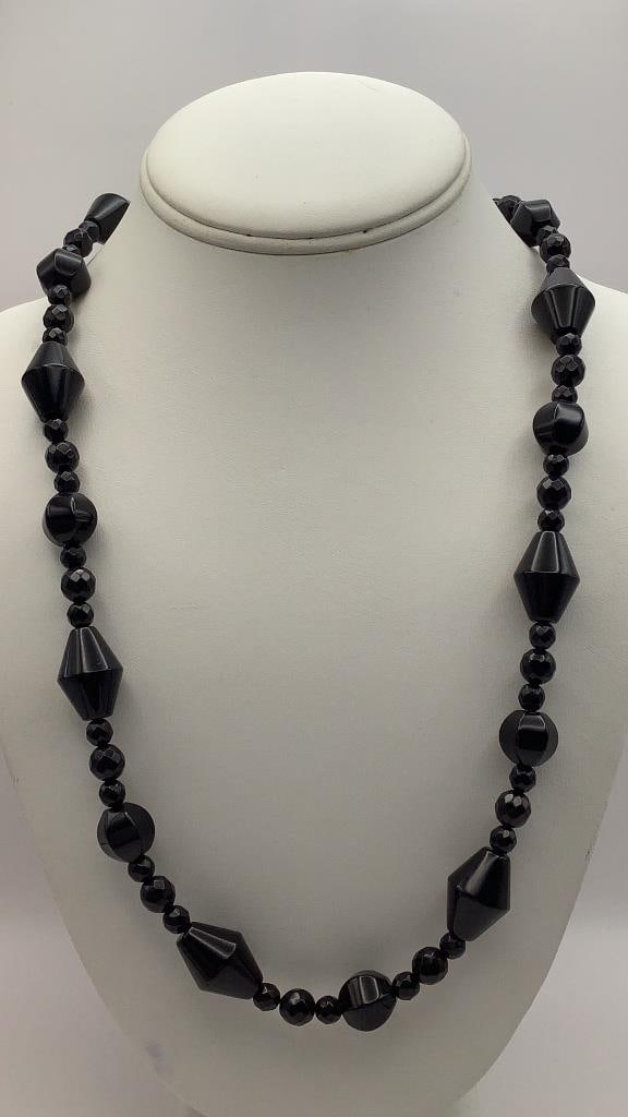DTR Jay King Mine Finds Black Chalcedony Necklace Necklace is (1 of 6)