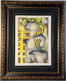 Narcissus & Echo Litho Alexandra Nechita Signed Signed limited edition lithograph Narcissus and Echo