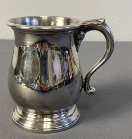 Cartier Sterling Silver Tankard Small tankard by Cartier, reproduction of a 17th century mug made by (1 of 5)