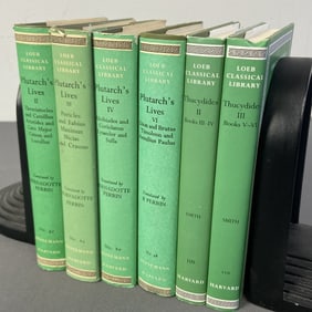 Loeb Classical Library Books Set of Six Six books from the Loeb Classical Library published by