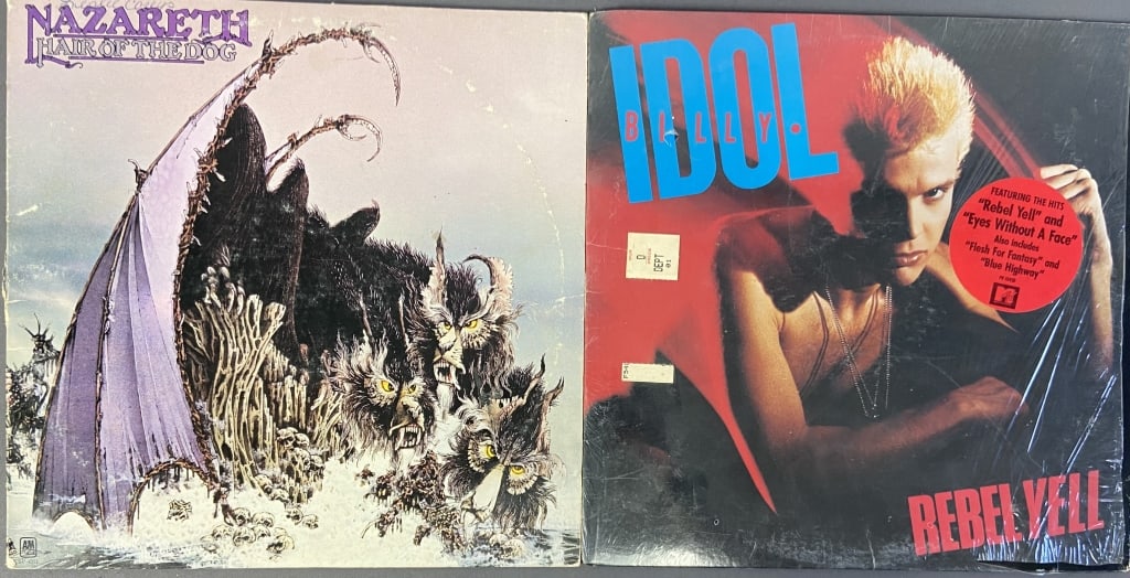 Nazareth & Billy Idol Vinyl LP Records Hair of the Dog by Nazareth, A&M Records, SP-4511, (1 of 9)