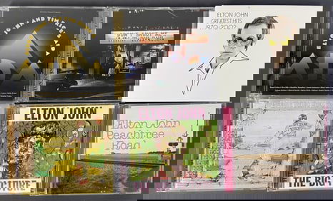 Elton John Compact Discs Set of Six Elton John and Tim Rice's Aida, Greatest Hits 1970-2002 (2 disc
