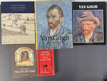 Vincent Van Gogh Art Books Set of Five Vincent Van Gogh Painted With Words The Letters of Emile