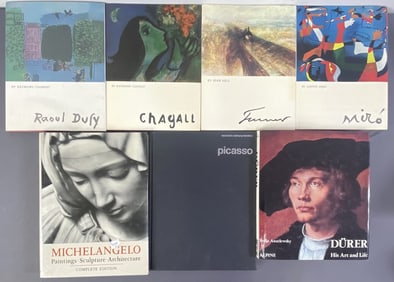 Artist Art Books Picasso Miro Durer Chagall Raoul Dury by Raymond Cogniat, published by Crown
