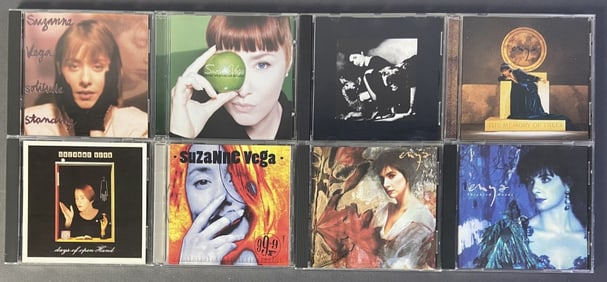 Enya & Suzanne Vega Compact Discs Set of 8 The Memory of Trees, Self Titled, Shepherd Moons, and