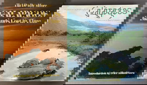 Galapagos Books Signed Set of Two Galápagos Islands Lost in Time by Tui De Roy Moore, published by