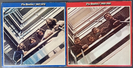 Beatles 1962-1966 & 1967-1970 Vinyl Records Beatles 1962-1966, Apple Records SKBO 3403, 1973.