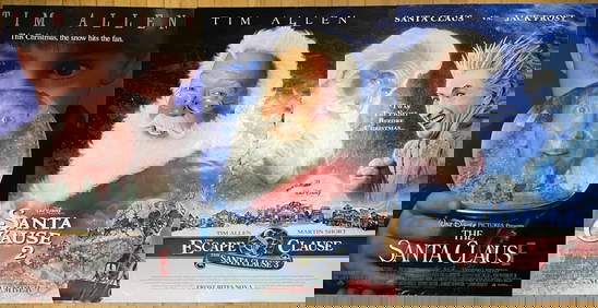 Santa Clause 1 2 and 3 One Sheet Movie Posters Posters for the first three Santa Clause movies (1 of 3)