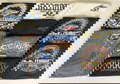 Sturgis Motorcycle Rally T-Shirt Lot All size large. See photos for measurements and condition