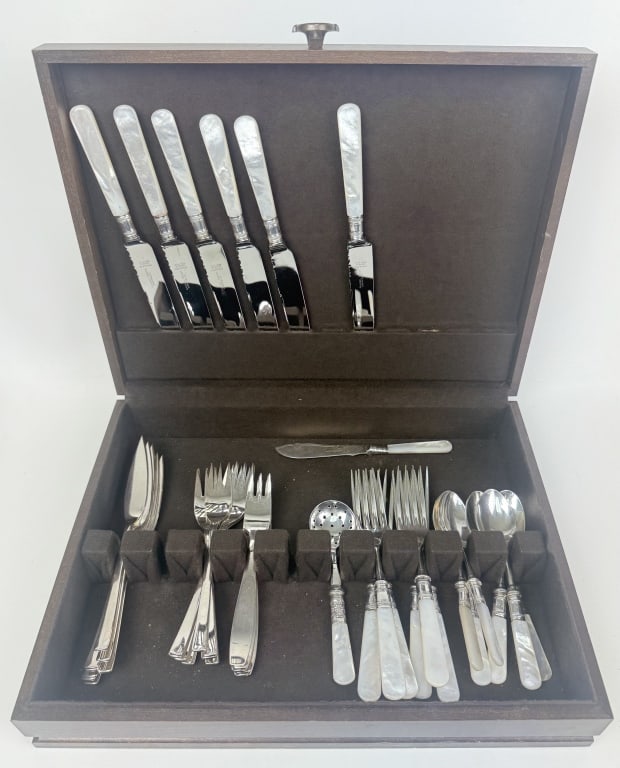 Mixed Lot Flatware Pott Samuel Peace See photos for item and condition details. With box 15 x 12 x 3 (1 of 6)