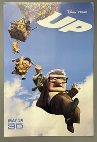 Disney Pixar Up One Sheet Movie Poster 27 x 40 inches double sided. From closed movie theater