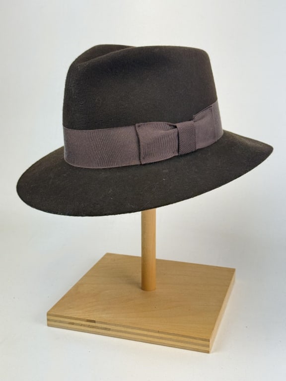 Indiana Jones Wool Fedora Hat By Stetson Size Medium. Made in USA. 6 x 11 x 13 inches. (1 of 6)
