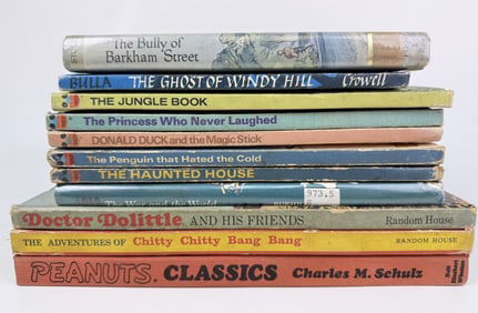 Vintage Hardcover Children’s Book Lot 60s 70s Peanuts, Disney and others. See photos for items and