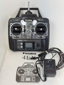 Futaba T4EXA Computerized Airplane System Remote controller. Powers on otherwise untested. 7.5 x 7 x