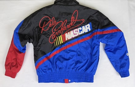 Vintage Dale Earnhardt Nylon Puffer Coat Jacket Chase Authentics. No holes, rips or stains. Zipper