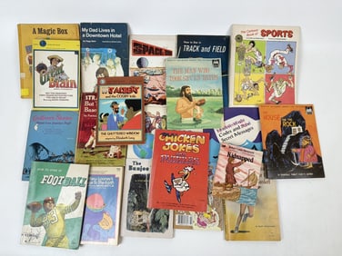 Vintage Kids Paperback Book Lot 60s-80s All have varying signs of age and wear including wrinkles,