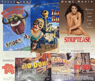 90s Comedy Movie Poster Lot 2 Original One Sheets Double sided (Necessary Roughness single sided) 27 (1 of 4)