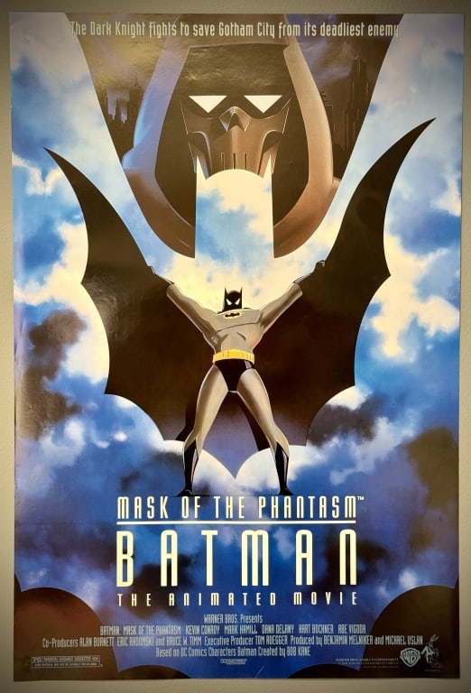 1993 Batman Mask of The Phantasm Movie Poster One Sheet Measures 27 x 40 inches. Double sided from (1 of 9)