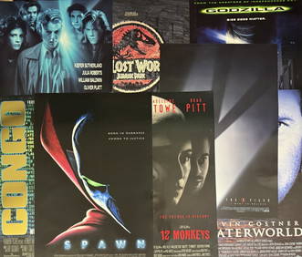 90s Sci-Fi Movie Poster Lot Original One Sheets Double sided (Flatliners single sided) 27 x 40 (1 of 5)
