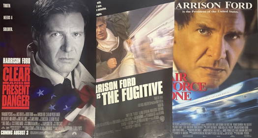 Harrison Ford Movie Poster Lot Original one sheets measuring 27 x 49 inches double sided. From (1 of 3)