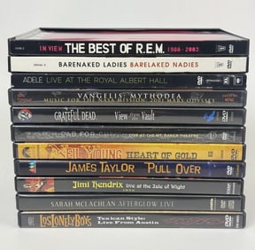 Concert DVD Lot of 11 Inc Grateful Dead Neil Young missing disc 1, Sarah McLachlan missing CD.