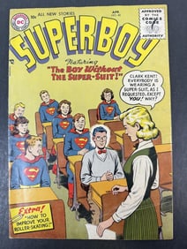 DC Comics Superboy No. 48 1956 Signs of age including spine creasing, some creasing on cover near