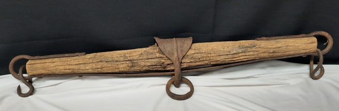 Antique Rustic Wooden Horse Mule Yoke 31 inches long. Please see images for details regarding the