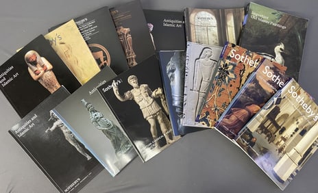 1990's Sotheby's Arts & Antiquities Catalogs Lot of 17 Sotheby's catalogs featuring arts and