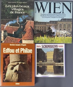 German and French Language Art Books Set of 4 Wien by Ernst Hausner, published by Jugen & Volk,