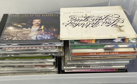 Mystery Lot 20 Compact Discs, Yanni, Eagles Twenty CDs, includes rock, country, instrumental and
