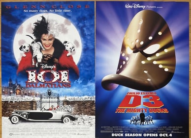 Disney Movie Posters D3 101 Dalmatians Two one sheet double sided movie posters for 101 Dalmatians