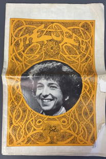 Bob Dylan Chicago Seed Volume 1 Number 3 Chicago Seed Newsletter, the Voice of Chicago's: Chicago Seed Newsletter, the Voice of Chicago's Underground, with psychedelic photo of Bob Dylan on the cover. Some tears and paper loss. Volume one number three, May-June 1967.