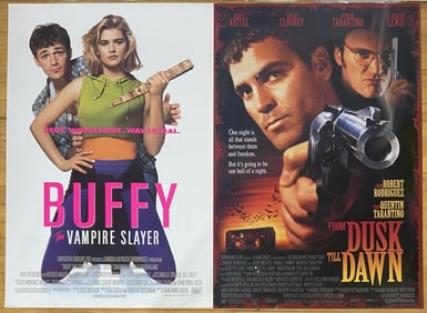 Vampire Movie Posters Buffy & Dusk til Dawn Two one sheet double sided movie posters for Buffy the