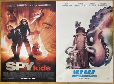 Ice Age & Spy Kids Movie Posters Set of Two One sheet movie posters for Spy Kids and Ice Age Dawn of