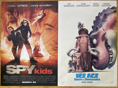 Ice Age & Spy Kids Movie Posters Set of Two One sheet movie posters for Spy Kids and Ice Age Dawn of (1 of 7)