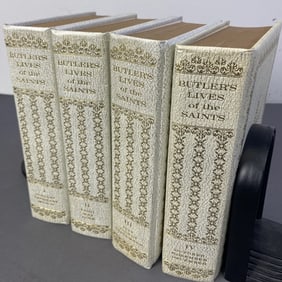 Butler's Lives of the Saints 4 Vol Book Set Volumes one through four of Butler's Lives of the Saints