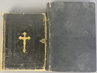 Vintage & Antique Hungarian Bibles Two Bibles written in Hungarian, one from 1930 and one from 1904.