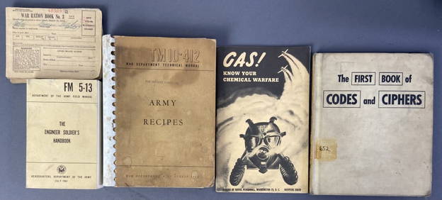 Military Books WW2 and Vietnam Era Army Recipes TM 10-412, War Department August 15 1944. Some (1 of 13)