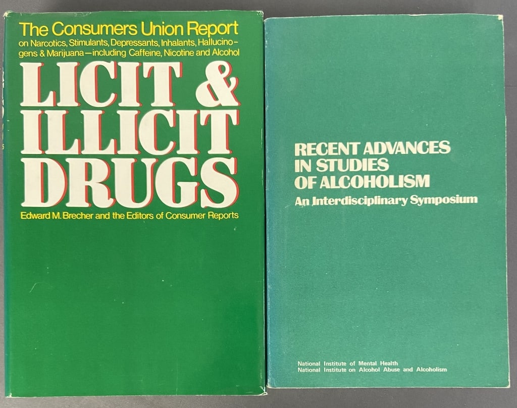 Alcoholism & Drug Abuse Books Set of Two Recent Advances in Studies of Alcoholism by the National (1 of 8)