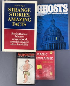 Ghost, Acupuncture, Magic, & Strange Books Magic Explained by Walter Gibson, published by