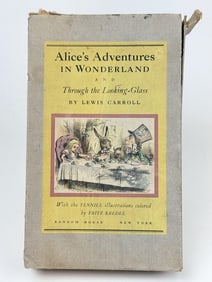Lewis Carroll Alice 1946 Edition with Slipcase Alice’s Adventures in Wonderland and Through The