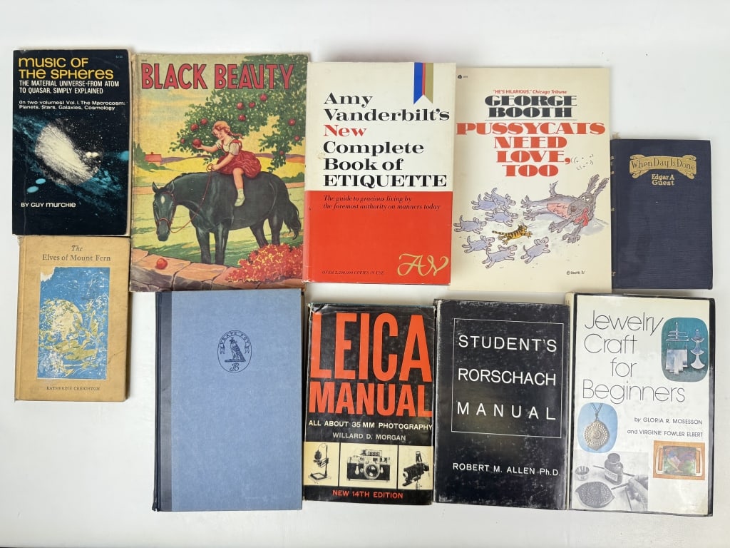 Mixed Lot Vintage Books Hard and soft covers. Please refer to photos for titles and condition: Hard and soft covers. Please refer to photos for titles and condition details. 14 x 10 x 5 inches total lot size.